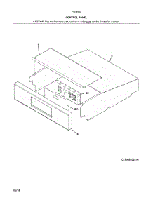 Control Panel parts for Kenmore Wall Oven 790.40532810 (79040532810, 790 40532810) from AppliancePartsPros.com