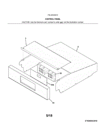 Control Panel parts for Kenmore Wall Oven 790.40543810 (79040543810, 790 40543810) from AppliancePartsPros.com