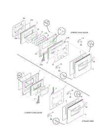 Doors parts for Kenmore Wall Oven 790.40613800 (79040613800, 790 40613800) from AppliancePartsPros.com
