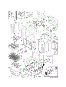 Body parts for Kenmore Range 790.41019800 (79041019800, 790 41019800) from AppliancePartsPros.com