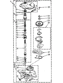 Gearcase Parts parts for Kenmore Washer 110.82673720 (11082673720, 110 82673720) from AppliancePartsPros.com
