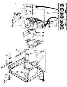 Machine Base Parts parts for Kenmore Washer 110.82673820 (11082673820, 110 82673820) from AppliancePartsPros.com