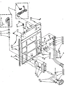 Rear Panel Parts parts for Kenmore Washer 110.82673820 (11082673820, 110 82673820) from AppliancePartsPros.com