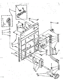 Rear Panel Parts parts for Kenmore Washer 110.82680600 (11082680600, 110 82680600) from AppliancePartsPros.com