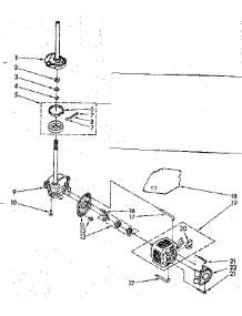 Brake, Clutch, Gearcase, Motor And Pump parts for Kenmore Washer 110.82680700 (11082680700, 110 82680700) from AppliancePartsPros.com