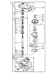 Gearcase Parts parts for Kenmore Washer 110.82680710 (11082680710, 110 82680710) from AppliancePartsPros.com