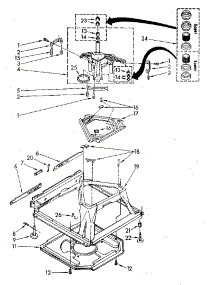 Machine Base parts for Kenmore Washer 110.82680800 (11082680800, 110 82680800) from AppliancePartsPros.com