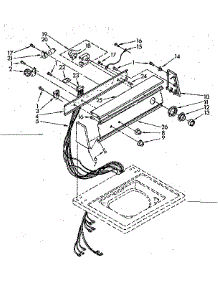 Console Panel Parts parts for Kenmore Washer 110.82680800 (11082680800, 110 82680800) from AppliancePartsPros.com
