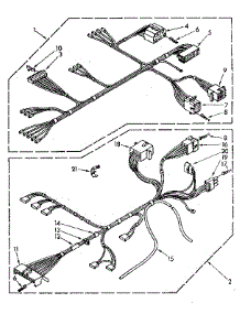 Wiring Harness Parts parts for Kenmore Washer 110.82681320 (11082681320, 110 82681320) from AppliancePartsPros.com