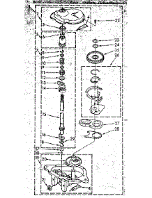 Gearcase Parts parts for Kenmore Washer 110.82681600 (11082681600, 110 82681600) from AppliancePartsPros.com