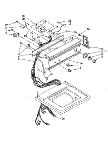 Console Panel Parts parts for Kenmore Washer 110.82681610 (11082681610, 110 82681610) from AppliancePartsPros.com
