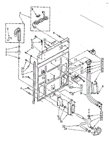 Rear Panel Parts parts for Kenmore Washer 110.82681710 (11082681710, 110 82681710) from AppliancePartsPros.com