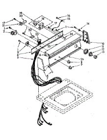Console Panel Parts parts for Kenmore Washer 110.82681720 (11082681720, 110 82681720) from AppliancePartsPros.com