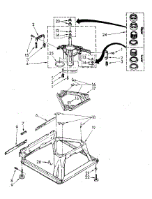 Machine Base Parts parts for Kenmore Washer 110.82681720 (11082681720, 110 82681720) from AppliancePartsPros.com