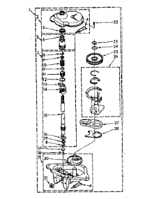 Gearcase Parts parts for Kenmore Washer 110.82681820 (11082681820, 110 82681820) from AppliancePartsPros.com