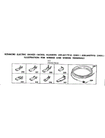 Wiring And Wiring Terminals parts for Kenmore Range 628.6417910 (6286417910, 628 6417910) from AppliancePartsPros.com