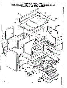 Body Assembly parts for Kenmore Range 628.6417910 (6286417910, 628 6417910) from AppliancePartsPros.com