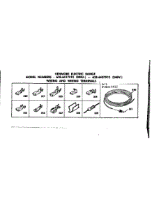 Wiring And Wiring Terminals parts for Kenmore Range 628.6417912 (6286417912, 628 6417912) from AppliancePartsPros.com