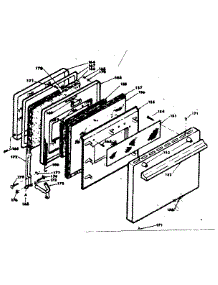 Doors parts for Kenmore Range 628.6418211 (6286418211, 628 6418211) from AppliancePartsPros.com