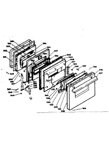 Doors parts for Kenmore Range 628.6418211 (6286418211, 628 6418211) from AppliancePartsPros.com