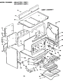Body Assembly parts for Kenmore Range 628.6427810 (6286427810, 628 6427810) from AppliancePartsPros.com