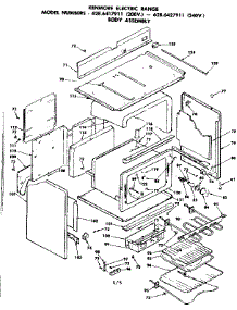Body Assembly parts for Kenmore Range 628.6427911 (6286427911, 628 6427911) from AppliancePartsPros.com