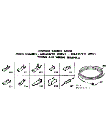Wiring And Wiring Terminals parts for Kenmore Range 628.6437911 (6286437911, 628 6437911) from AppliancePartsPros.com