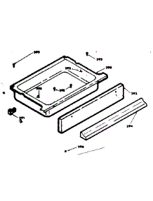 Drawer parts for Kenmore Range 628.6438211 (6286438211, 628 6438211) from AppliancePartsPros.com