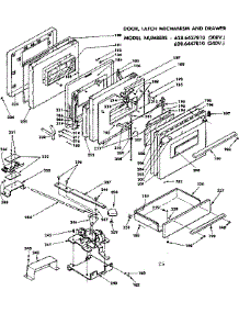 Door, Latch Mechanism And Drawer parts for Kenmore Range 628.6447810 (6286447810, 628 6447810) from AppliancePartsPros.com