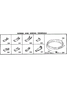 Wiring And Wiring Terminals parts for Kenmore Range 628.6447811 (6286447811, 628 6447811) from AppliancePartsPros.com
