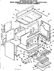 Body Assembly parts for Kenmore Range 628.6447910 (6286447910, 628 6447910) from AppliancePartsPros.com