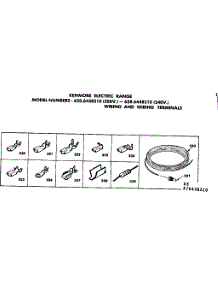 Wiring And Wiring Terminals parts for Kenmore Range 628.6448210 (6286448210, 628 6448210) from AppliancePartsPros.com