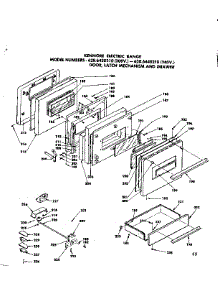 Door, Latch Mechanism And Drawer parts for Kenmore Range 628.6448210 (6286448210, 628 6448210) from AppliancePartsPros.com