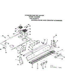 Control Panel And Cooktop Assemblies parts for Kenmore Range 628.6628312 (6286628312, 628 6628312) from AppliancePartsPros.com