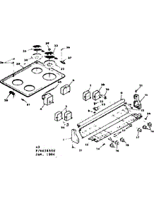 Control Panel & Cooktop Assemblies parts for Kenmore Range 628.6628590 (6286628590, 628 6628590) from AppliancePartsPros.com