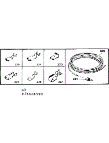 Wiring & Wiring Terminals parts for Kenmore Range 628.6628590 (6286628590, 628 6628590) from AppliancePartsPros.com