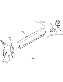 Optional Backguard Kit parts for Kenmore Range 628.6628590 (6286628590, 628 6628590) from AppliancePartsPros.com