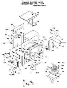 Body Assembly parts for Kenmore Range 628.6648310 (6286648310, 628 6648310) from AppliancePartsPros.com