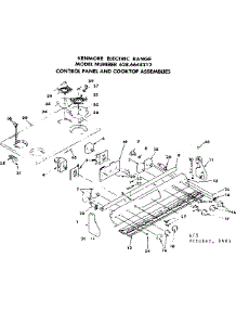 Control Panel And Cooktop Assemblies parts for Kenmore Range 628.6648312 (6286648312, 628 6648312) from AppliancePartsPros.com
