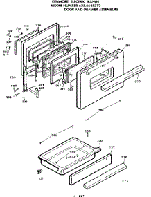 Door And Drawer Assemblies parts for Kenmore Range 628.6648312 (6286648312, 628 6648312) from AppliancePartsPros.com