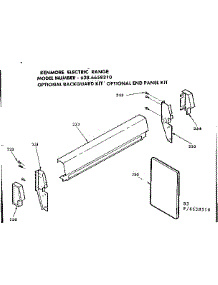 Optional Backguard Kit And Also Optional End Panel Kit parts for Kenmore Range 628.6658310 (6286658310, 628 6658310) from AppliancePartsPros.com