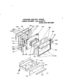 Door And Drawer parts for Kenmore Range 628.6658310 (6286658310, 628 6658310) from AppliancePartsPros.com