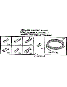 Wiring And Wiring Terminals parts for Kenmore Range 628.6658311 (6286658311, 628 6658311) from AppliancePartsPros.com