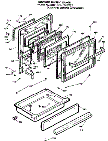 Door And Drawer Assemblies parts for Kenmore Range 628.6658311 (6286658311, 628 6658311) from AppliancePartsPros.com