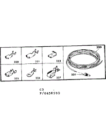 Wiring And Wiring Terminal parts for Kenmore Range 628.6658590 (6286658590, 628 6658590) from AppliancePartsPros.com