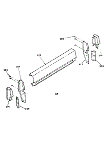 Optional Backguard Kit parts for Kenmore Range 628.6668590 (6286668590, 628 6668590) from AppliancePartsPros.com