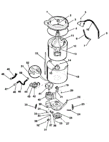Washer-Tubs, Hoses, Motor parts for Kenmore Washer Dryer Combo 417.99170100 (41799170100, 417 99170100) from AppliancePartsPros.com