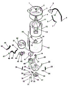 Washer-Tubs, Hoses, Motor parts for Kenmore Washer Dryer Combo 417.99170120 (41799170120, 417 99170120) from AppliancePartsPros.com