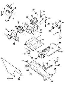 Dryer-Motor, Blower, Belt parts for Kenmore Washer Dryer Combo 417.99170120 (41799170120, 417 99170120) from AppliancePartsPros.com