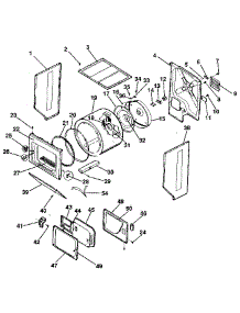 Dryer-Cabinet, Drum, Heater parts for Kenmore Washer Dryer Combo 417.99170800 (41799170800, 417 99170800) from AppliancePartsPros.com